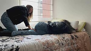 Two Dirty Lesbians Fuck in Leather Jackets and Boots