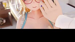 3d blonde takes big tits pov sex with breast expansion in wild action