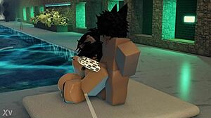 Bunny Femboy Hints at Rough Shemale Action with Big Titty Girl