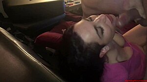 Best Swallowing Facials With Natural Boobs And Sperm In Mouth!