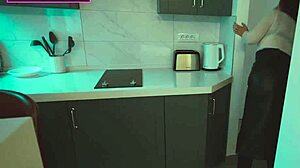 Step Son Undresses Big Tits Brunette Step Mom In Shared Bed For Rough Cowgirl Riding And Creampie Pussy Fuck