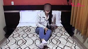 young peruvian estefany attends her first casting interview as argentinian chibola