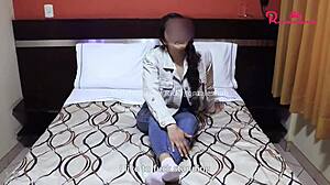 young peruvian estefany attends her first casting interview as argentinian chibola