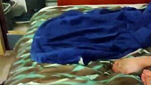 Oh man, I mean, this pigtailed milf's makin' husband watch her fuck stepson hard.