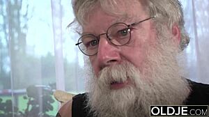 Young 18+ Girl Hints at Riding Grandpa's Old Cock in Tight Pussy Encounter