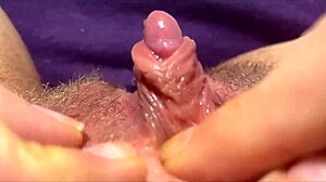 huge clit pulsing in intense orgasm during homemade close up session