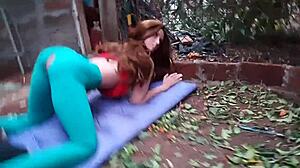 Outdoor Toy Play in Her Tight Ass Suggests Wild Fun