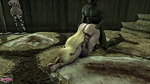 Watch cowgirl riding with big tits bondage on chubby bound monster elf and orc!