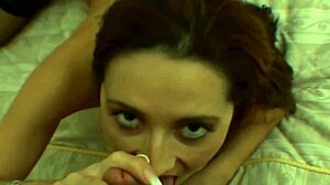 hey, why is this lingerie slut girl sucking my dick so eagerly?