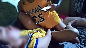 Petite Asian boardmate gets fucked missionary style with creampie while moaning loudly on phone with boyfriend nearly caught