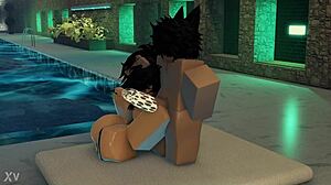 Bunny Femboy Hints at Rough Shemale Action with Big Titty Girl