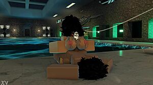 Bunny Femboy Hints at Rough Shemale Action with Big Titty Girl