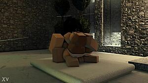 Bunny Femboy Hints at Rough Shemale Action with Big Titty Girl