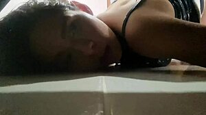 Pov Latina Neighbor Stuck for Bent Over Doggystyle Pussy Fuck in Homemade Roleplay