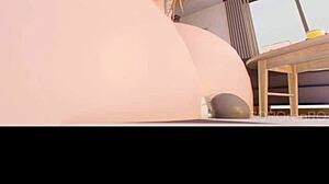 3d blonde takes big tits pov sex with breast expansion in wild action