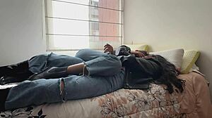 Two Dirty Lesbians Fuck in Leather Jackets and Boots