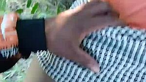 Watch Her Get Totally Destroyed In The Bushes By That Massive Ebony Cock!