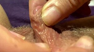 huge clit pulsing in intense orgasm during homemade close up session