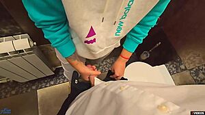 I experienced a teacher creampie in my panties at the school toilet during backtoschool2024 event