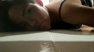 Pov Latina Neighbor Stuck for Bent Over Doggystyle Pussy Fuck in Homemade Roleplay