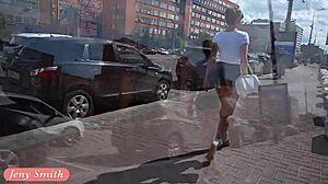 watch jeny smith flash that cute ass in public upskirt!