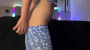 Teen 18+ virgin bbw with big tits masturbates fat pussy in close up homemade video