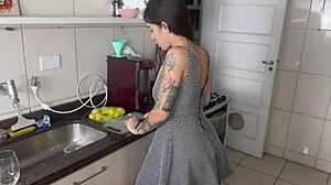 emo goth girl next door takes huge bbc bareback in anal fisting and gaping ass homemade fuck with curvy fat body