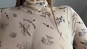 Are you all wet after cowering with those big natural tits bouncing right on you?