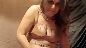 hey watch this 2025 solo session with french housewife in bondage masturbating outdoors as submissive slave