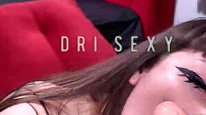 Fantasie as personal prostitute Dri Sexy sucking and rebolada on dildo in tight pussy