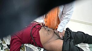 Doctor Assists Patient With Cum Release During Hospital Checkup Involving Big Tits