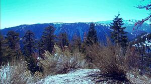 Blonde milf August gets a visit from her new boyfriend for anal fingering and doggystyle in fishnets