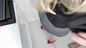 Boss Fucks Secretary With Big Tits Blowjob Handjob And Titty Fuck In Office