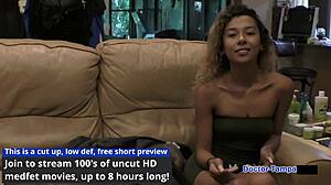 Petite Latina Kalani Luana In Latex Gloves Faces Humiliation And Rough Face Fucking In Florida Parody Backstage.