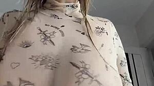 Are you all wet after cowering with those big natural tits bouncing right on you?