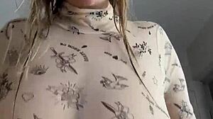 Are you all wet after cowering with those big natural tits bouncing right on you?