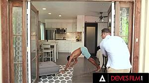 Devils Film - Nymphomaniac Wife Enjoys Threesome With Neighbor And Hubby Roughly