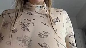 Are you all wet after cowering with those big natural tits bouncing right on you?