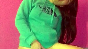 Solo Brunette Latina Masturbates With Buttplug In Anal Oral Play