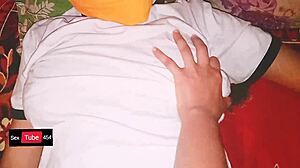 Big tit blonde Abby Rode gets shaved pussy fucked in fishnets and lingerie.