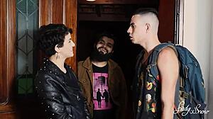 Ex porn actor with soft dick loves scamming but he's just oily forehead