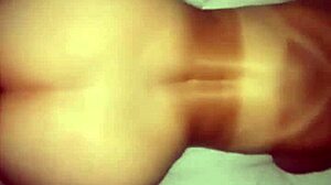 Amateur latina takes anal with gaping ass to mouth and cum on big natural tits