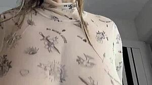 Are you all wet after cowering with those big natural tits bouncing right on you?