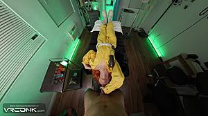 VR Conk Redhead April Oneil Rides Huge Dick in TMNT Cosplay