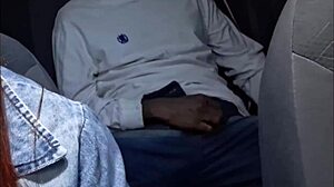 redhead app driver catches passenger masturbating in the back seat during wild ride