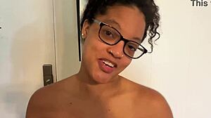 Sascha Stage drops by her neighbor's place for a friendly visit