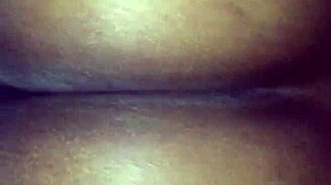 Big booty gets played with in amateur style.