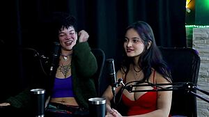 safada performs a sensual dance after saying she always worked with art on sheer red