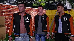 In Being a Dik episode 58, two hot kissing lesbians suggested a throuple with me. They moved from the dorm into the sorority house for more fun.