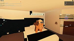 Roblox Porn Blacked with Blonde Milf Riding Big Black Cock in Rough Anal Sex and Wet Tits Action